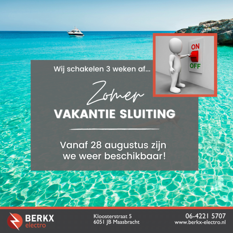 BerkxElectro-zomervakantie2023